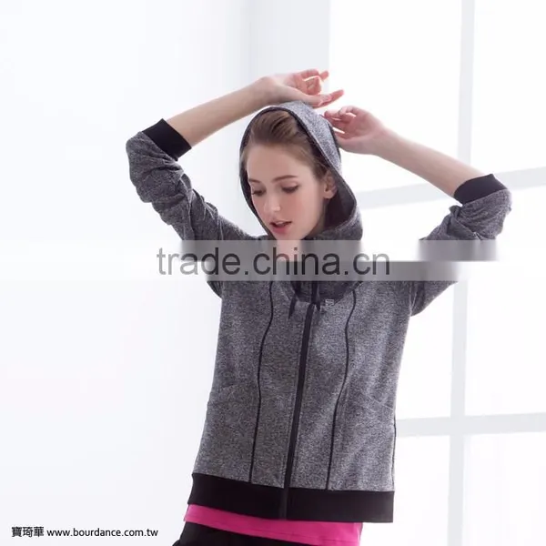 Sportswear High Neck Hoodie Women Jacket photo-3