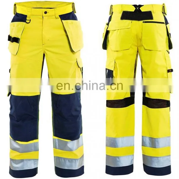 High Vis Reflective Work Trouser With Holster Poackets