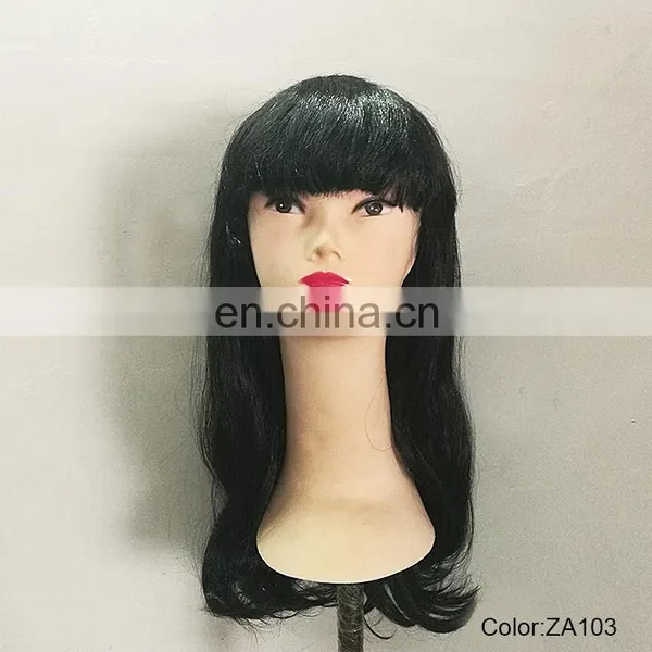 Synthetic Long Wigs With Bangs for Party P-W212