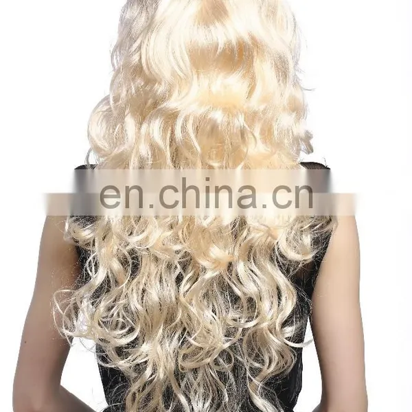 Party Blond Lady's Wigs P-W192 photo-5