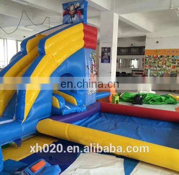 Outdoor Funny Avenger Inflatable Corkscrew Water Slide With Pool photo-2