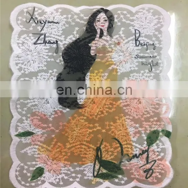New Popular Embroidery Milk Silk Mesh Printing Lace Design photo-5