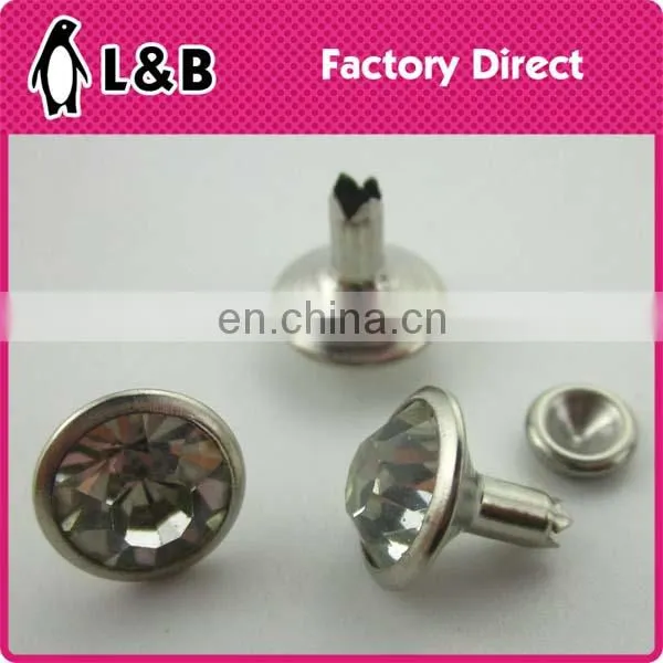 8mm Long Shank Jeans Rhinestone Rivet photo-6
