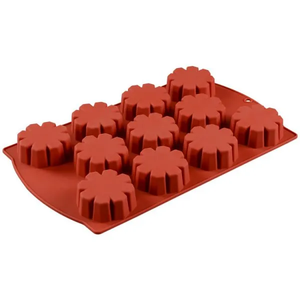 Free Sample Food Grade Heat Resistant Nontoxic Silicone Cake Mold Baking Mousse Pudding Mold Tool 11holes Flower Shape photo-4