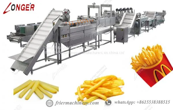 Commercial Industrial Continuous Frying Machine For French Fries Hot Sale photo-2