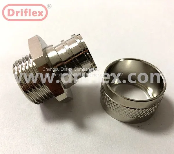 Driflex Swivel Cable Conduit Fitting Brass Silver Nickel Fitting photo-2