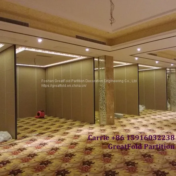 Modern Auditorium Hall Floor to Ceiling Soundproof Movable Partition Wall photo-5