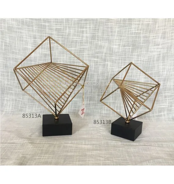 Hot Sale Golden Metal Square Home Decoration photo-4
