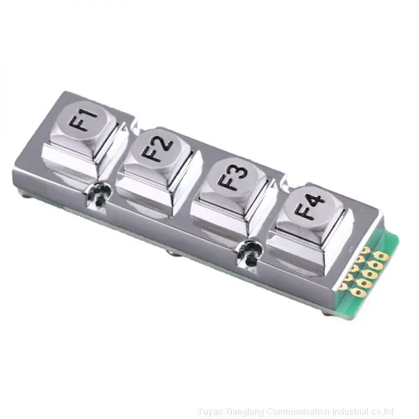 1x4 Layout Zinc Alloy Vandal Proof Elevator Keypad photo-2