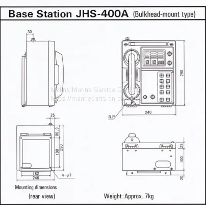 JRC JHS-400A UHF/FM ON-BOARD COMMUNICATION EQUIPMENT photo-3