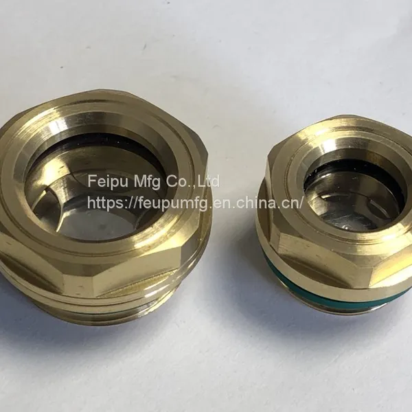 BSP MALE THREAD BRASS OIL SIGHT GLASS