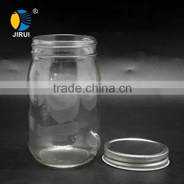Wholesale 450ml High Quality Glass Jar Glass Mason Jar With Tin Lid photo-2