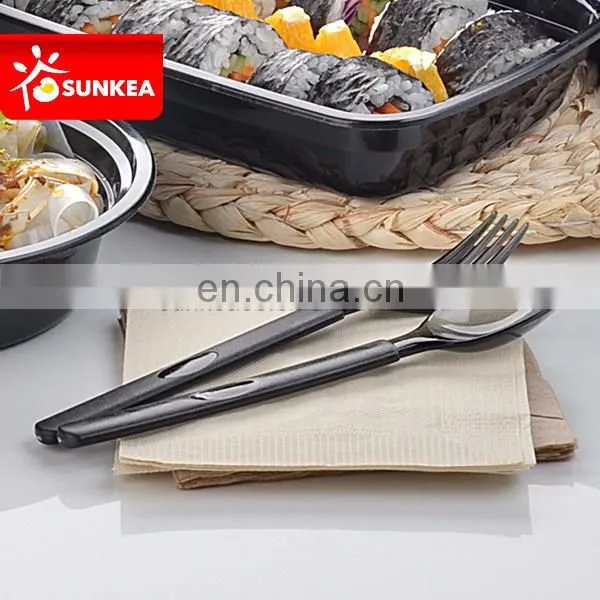 Shanghai Elegant PS Plastic Black Cutlery Set photo-3