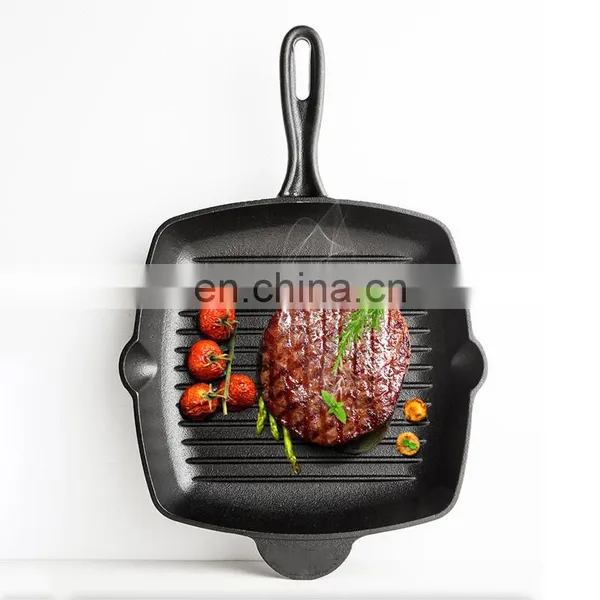 BBQ Super Heat Resistant Breakfast Square Griddle Non-Stick Sandwich Cast Iron Pan photo-4