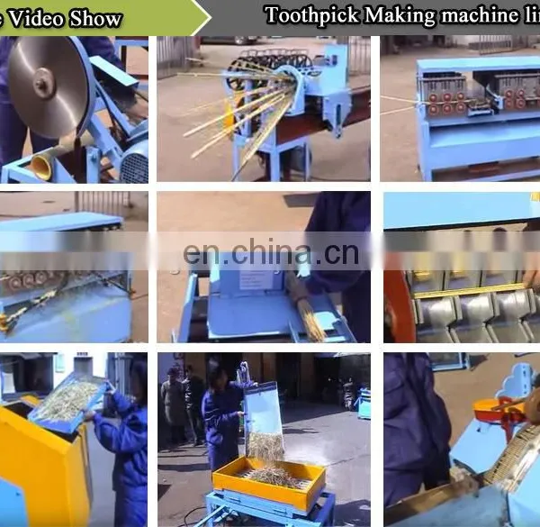 Automatic Bamboo Wood BBQ Manufacturing Equipment Cutting Splitting Skewers Stick Processing Machine photo-5
