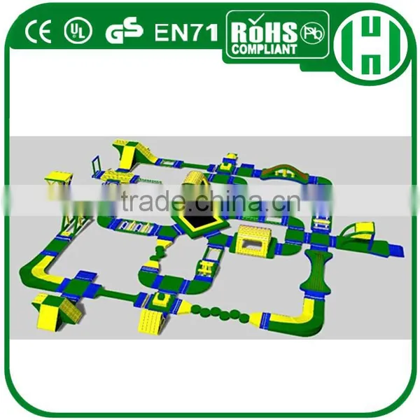 2015 Newest 0.9mm PVC Tarpaulin Colorful Inflatable Fun City Amusemet Park for Sea photo-4