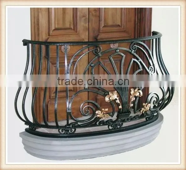GYD-15B070 Simple Design Wrought Iron Balcony Handrail Fence photo-6