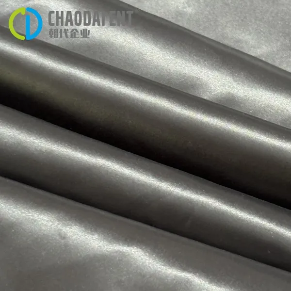 Waterproof 380T 100%RPET Recycle Polyester Oil-faced Taffeta Fabric for Down Coat photo-4