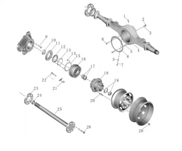 Other Performance Parts Hight Quality Bus Body Parts Bus Spare Parts 224001766 Rear Brake Drum photo-4