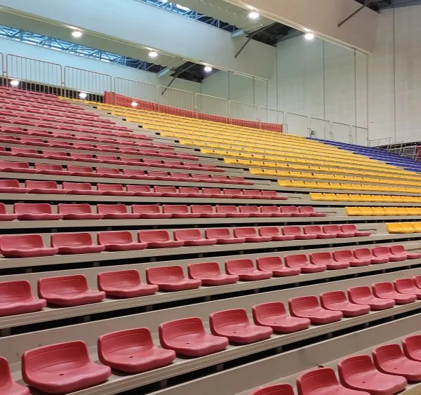 Indoor Stadium Gym Telescopic Bleachers Grandstand Tribune Seating Retractable Grandstands for Sport Event photo-4