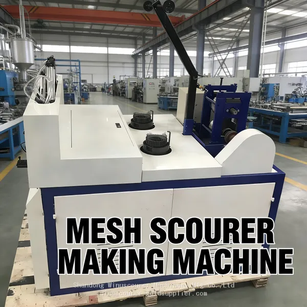 2 Heads High Speed Mesh Steel Wool Ball Production Equipment photo-2