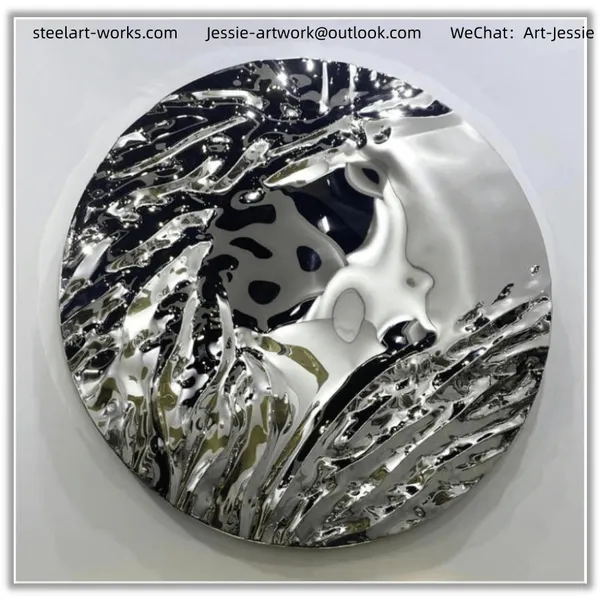 Business Center DecorationWall Mounting StructureCustom Metal Lobby Art photo-2
