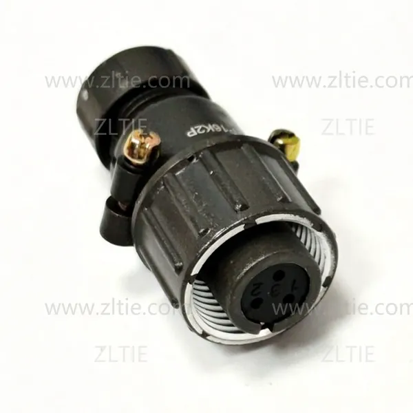 P16 Series 3-Pin Straight Female Cable Plug With Shielded Tail Attachment P16K2P photo-2