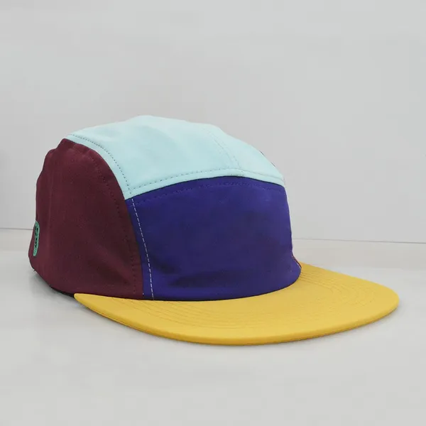 Wholesale Hiking Camping Hat 5 Panel Outdoor Functional Cap With Woven Label Waterproof Breathable Design Unisex Hat Custom photo-3