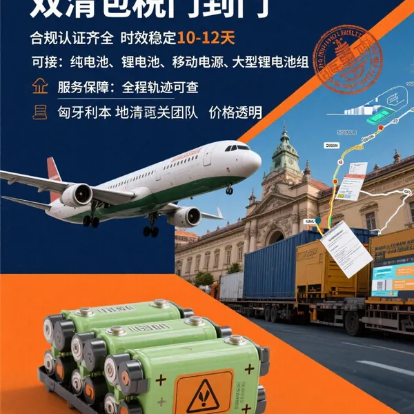 Air Freight DDP Service from China to Hungary for Over‑100WH High‑Power Lithium‑ion Batteries, Nation‑Wide Door‑to‑Door Delivery Across Hungary