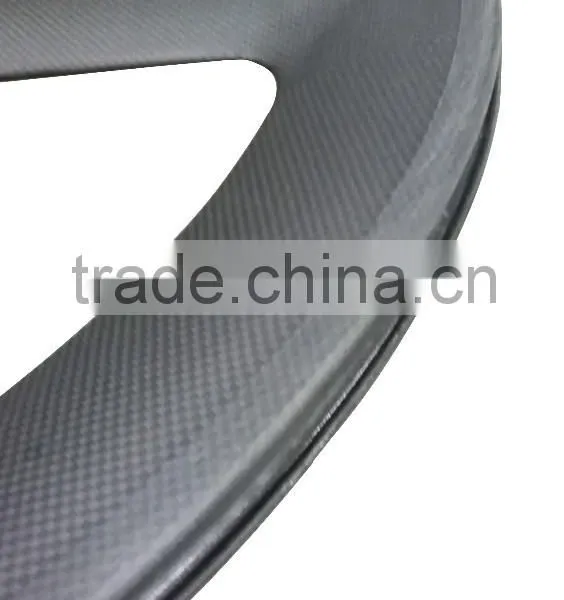 700c 65mm Clincher Fixie Wheels Carbon Aerospoke Wheel 3k Matt Fixed Gear Bicycle Wholesale photo-5