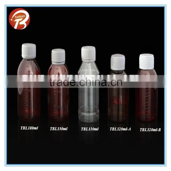 120-180ml PET Plastic Bottle for Liquid Medicine