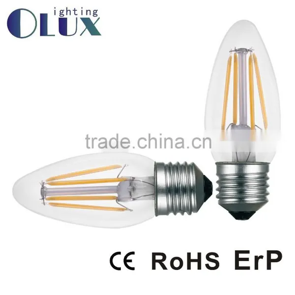 2W 4W Non Dimmable C35 Led Lighting Glass 360degree C35 Led Filament Bulb Lights Supplier's Choice photo-2