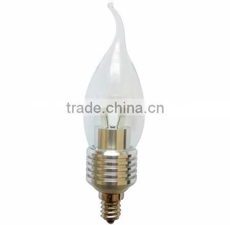 Wholesale High Quality Dimmable 3w Indoor Tail Candle Led Bulb Light B15 B22 E12 E14 E17 E27 photo-6