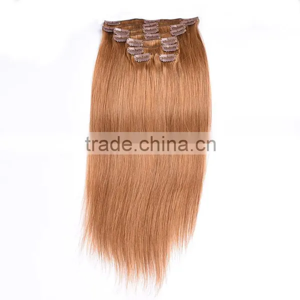 Best Seling Remy Human Hair Clip In Hair Extension, Double Drawn Wholesale 100g Clip In Hair Extension photo-6