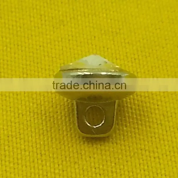 8mm Rhinestone Zinc Alloy Metal Shank --- MJ1002 photo-4
