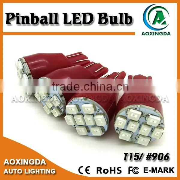 #906 T15 Wedge Base 8SMD Pinball LED Flasher Lamp photo-6
