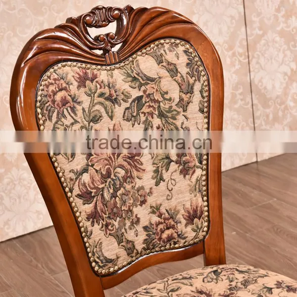 Restaurant Neoclassical Chinese Antique Wood Hand Carved Back Chair photo-2