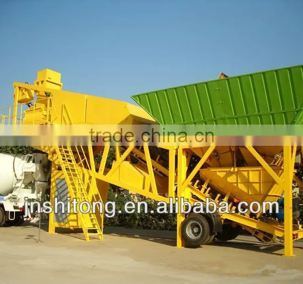 Unique Design Small Scale 35cbm YHZS35 Mobile Mini Concrete Batch Plant photo-2