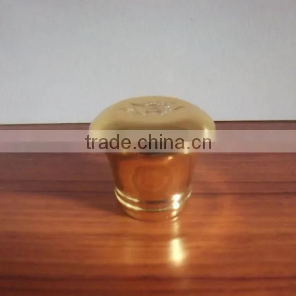 Zamac Perfume Bottle Golden Cap