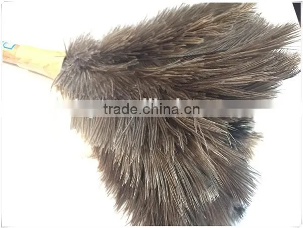 Ostrich Feather Duster With Black Wooden Handle photo-5