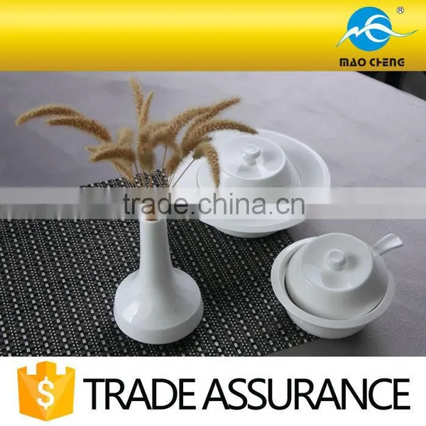 Fine China Tableware White Ceramic Small Vase