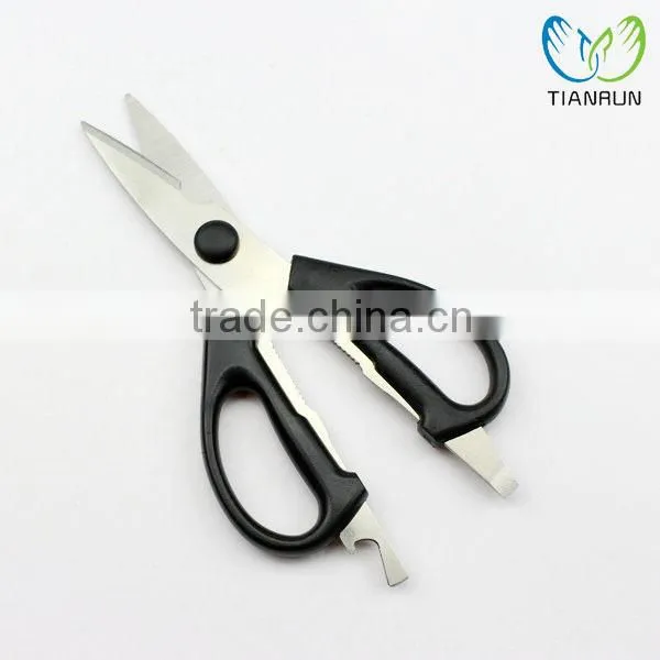 Stainless Kitchen Shears Black New Deluxe Gardening Scissors