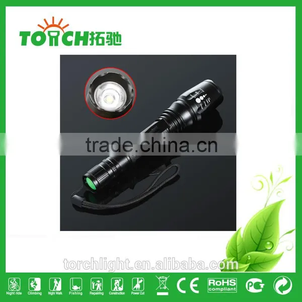 Super Bright 2000LM Adjustable Focus Zoomable Rechargeable 5 Modes With SOS CRE E T6 LED Flashlight 2*18650 Battary Light 8066 photo-4