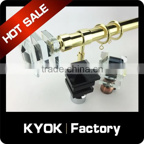 KYOK Double Curtain Rod Accessories , Golden Curtains Rods in Dubai photo-5