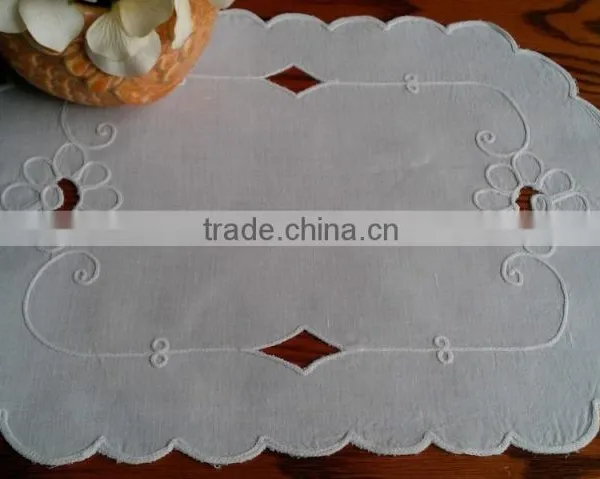 Cut Work and Hand Embroidered Table Runner photo-5