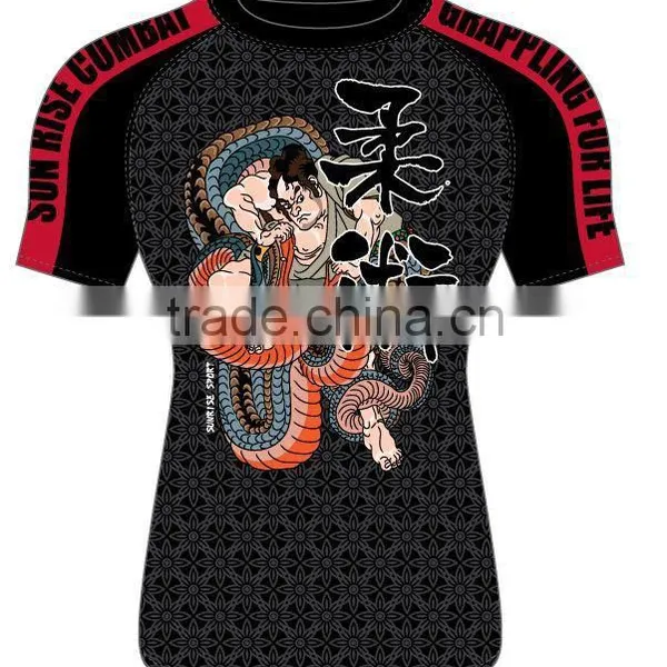 Men's Long Sleeves Custom BJJ Rash Guard photo-5