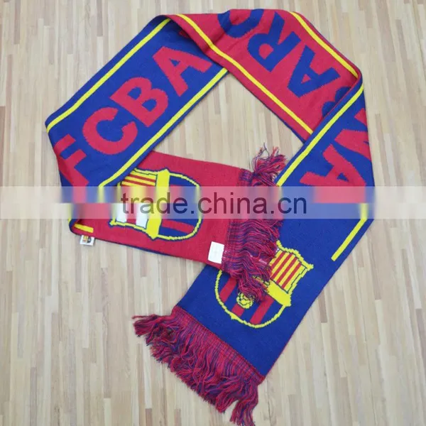 2016 HOT SALE! Custom Promotional Football Club Scarf