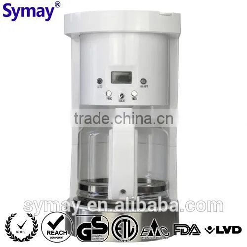 Digital Coffee Maker With SS Decoration, 1.25L, 10 Cups, Glass Carafe, Kitchen Accessory, Filter photo-2