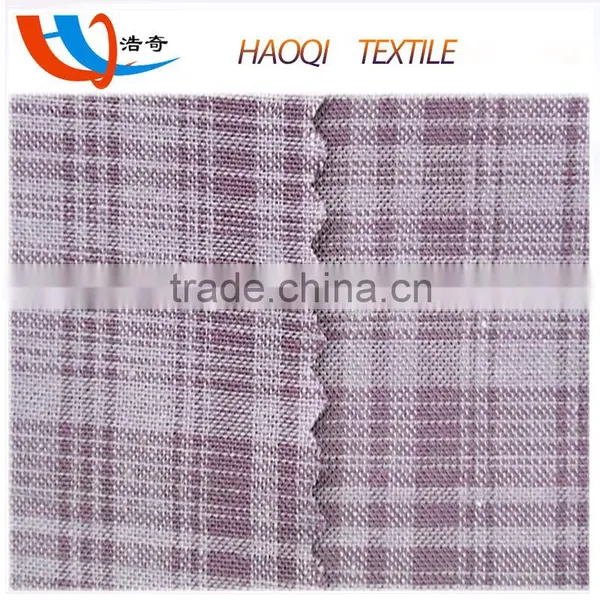 Purple Plaid Shirt 50% Cotton 50% Rayon Blend Fabric photo-4