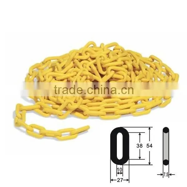 8mm yellow plastic chain